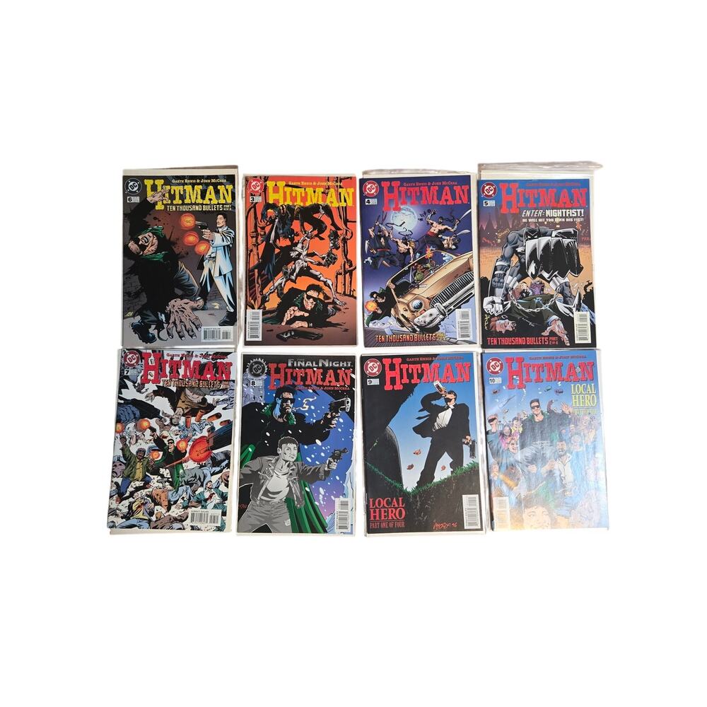 Hitman 3-10 DC Comics Lot Garth Ennis John McCrea 10 Thousand Bullets Local Hero